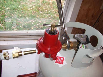 propane hook up house